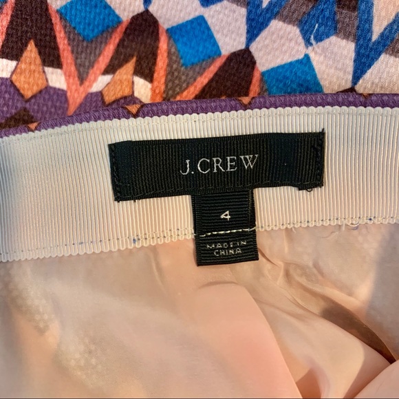 J. CREW Salon Gemstone Print Mini Skirt w/ Pockets - Picture 7 of 11